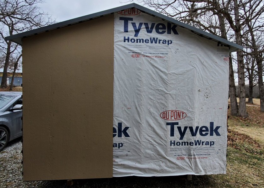 Re-siding the Shed End: Prepping for Bees and a Mural