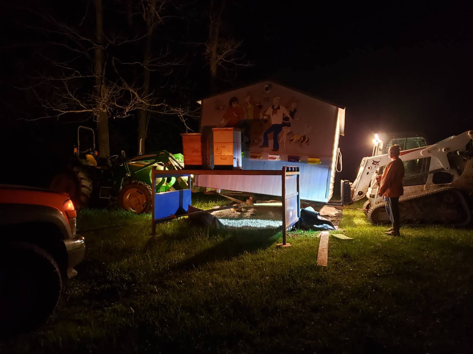 Moving Day: Getting the Shed and Bees in Place